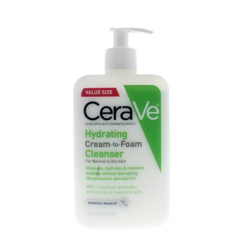 سراوی شوینده کرمی فومی پوست نرمال تا خشک Cerave Hydrating Cream To